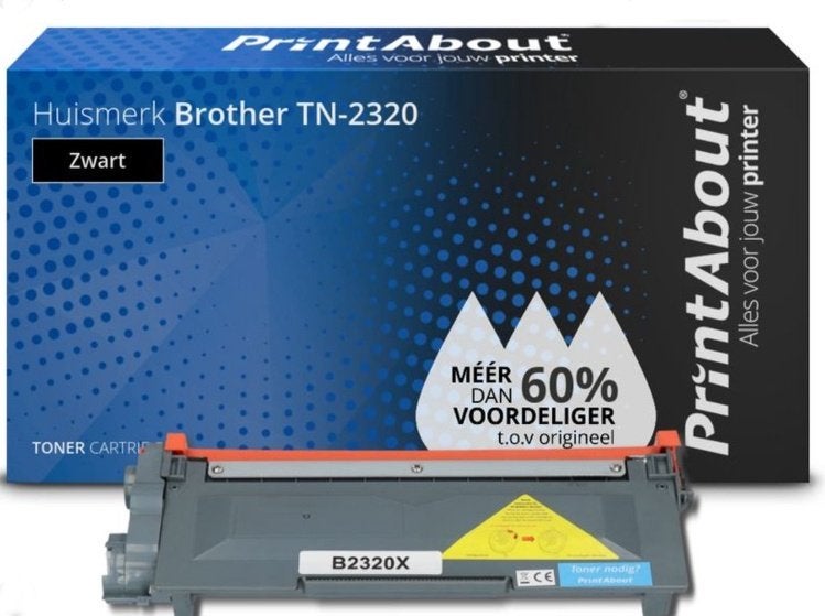 PrintAbout BTN-2320PA Zwarte Toner Cartridge voor Brother, Computers en Software, Ophalen of Verzenden, Nieuw, Toner, Brother (compatibel)