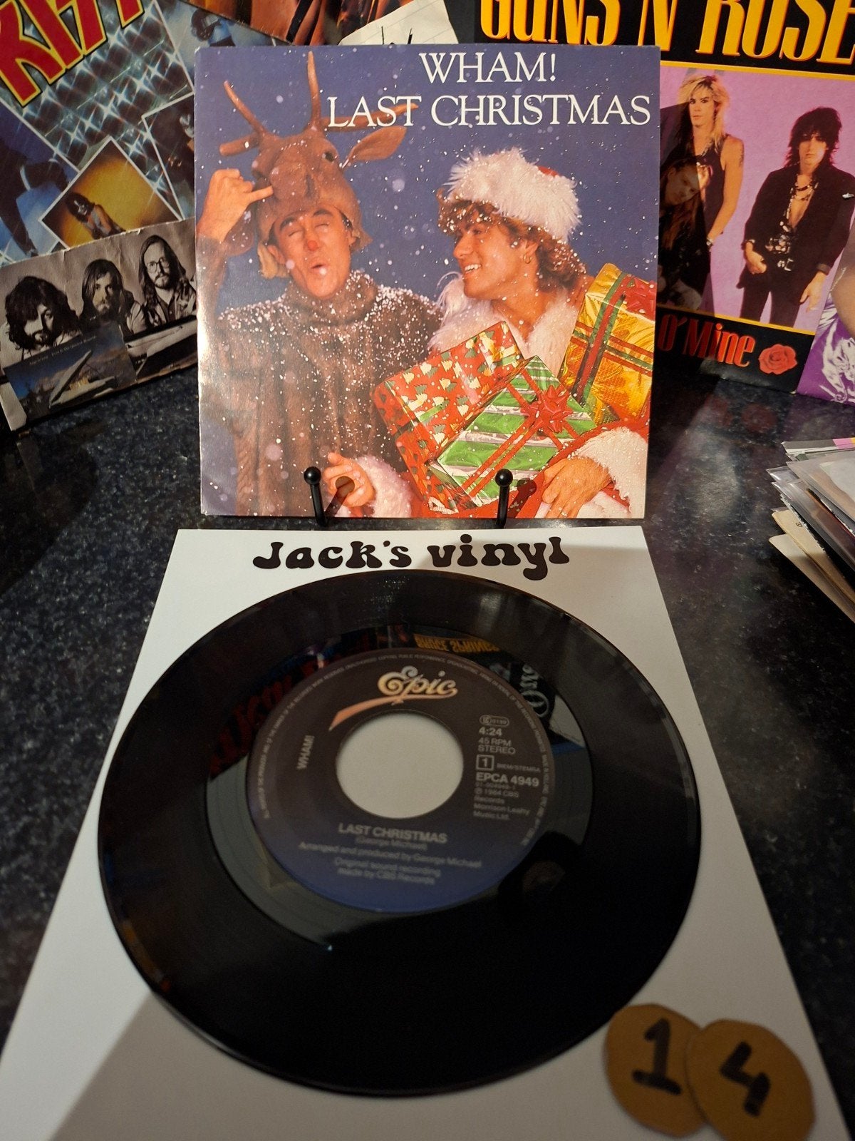 Wham! - Last Christmas 7 inch vinyl single 1984/15, 7 inch, Ophalen of Verzenden, Zo goed als nieuw, Beschermende buitenhoes