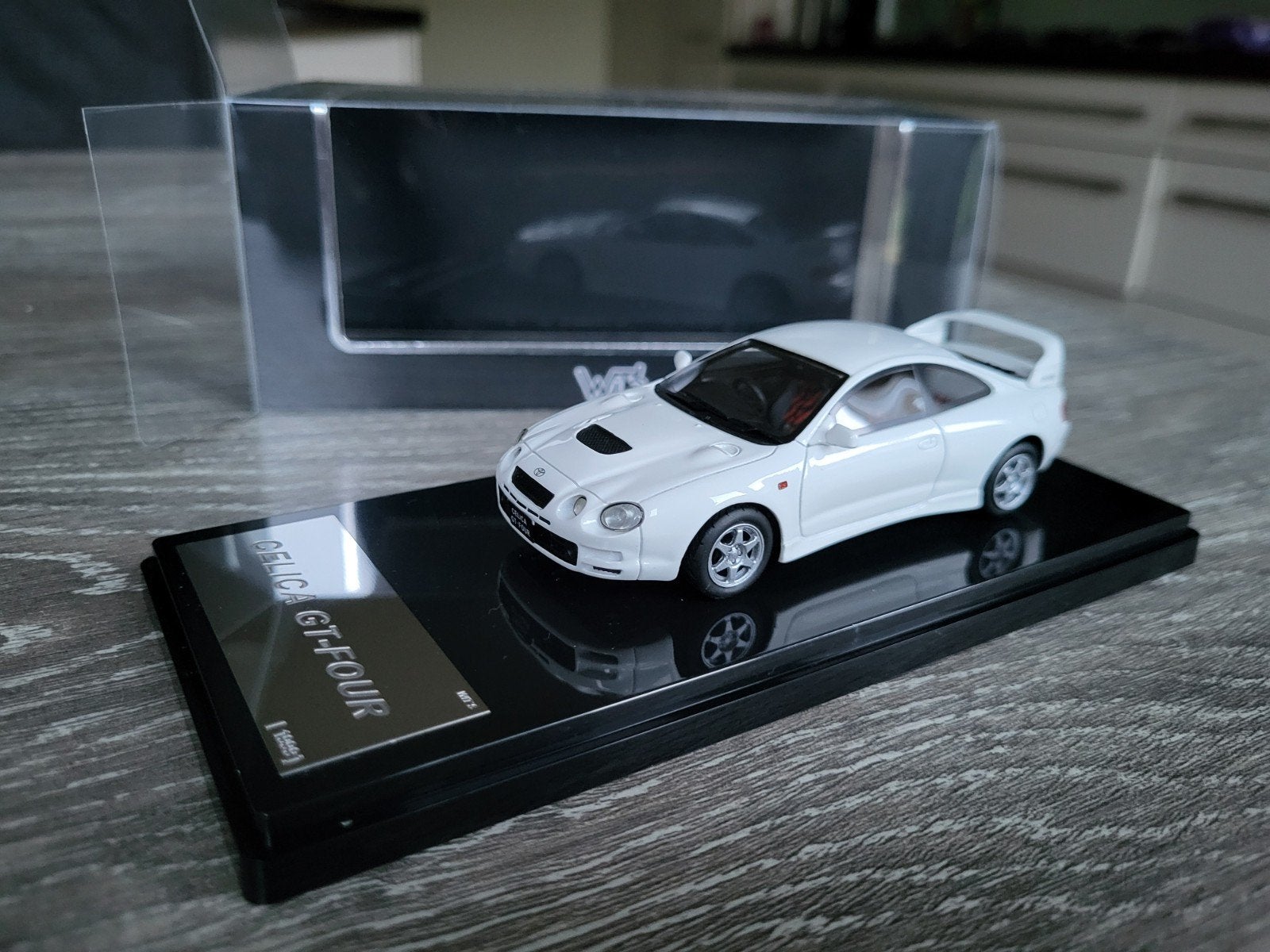 Toyota Celica gt four schaal 1:43, Ophalen of Verzenden, Zo goed als nieuw, Auto, Overige merken