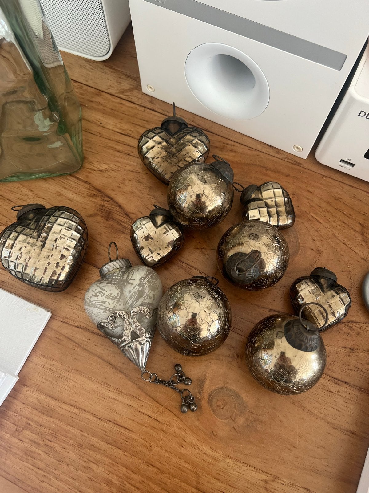PTMD (Pot en Mand) 10 stuks prachtige kerstballen, Ophalen, Zo goed als nieuw