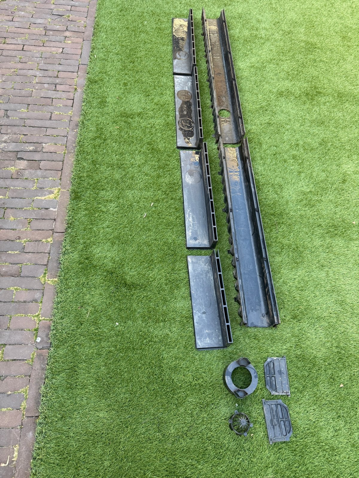 ACO Lijngoot afvoergoot afwateringsgoot, Afvoer, Gebruikt, Pvc, 2 tot 4 meter