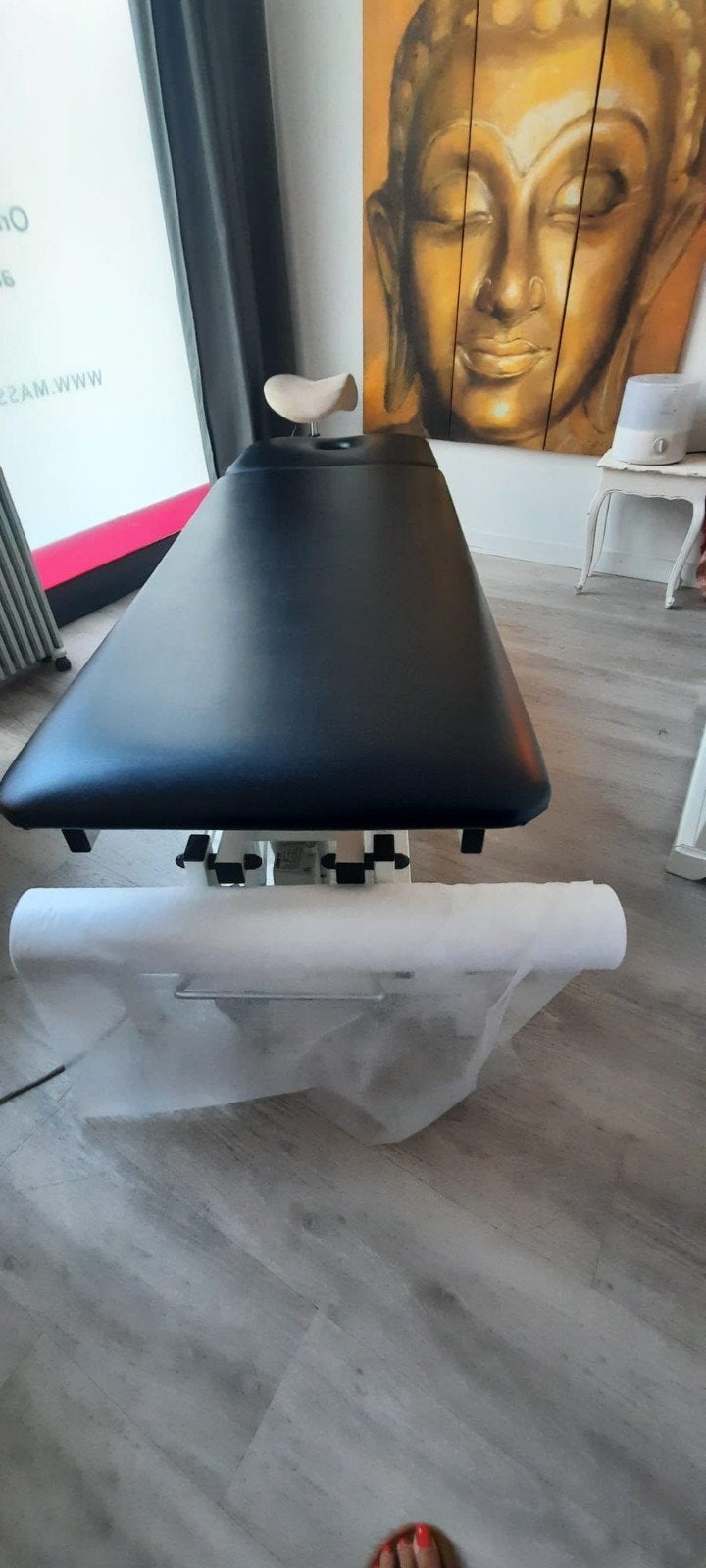 elektrische behandeltafel voor fysiotherapie of massage, Ophalen, Zo goed als nieuw, Massagetafel