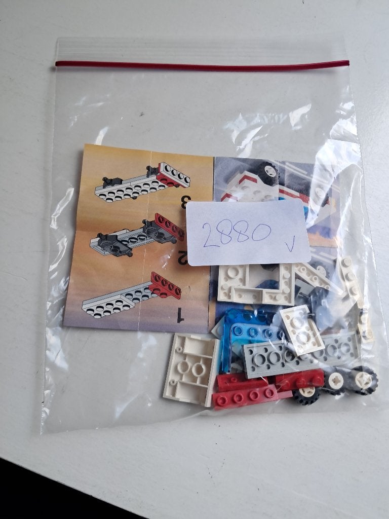 Lego System 2880 Auto met instructies, Gebruikt, Overige thema's, Lego, Inclusief instructies