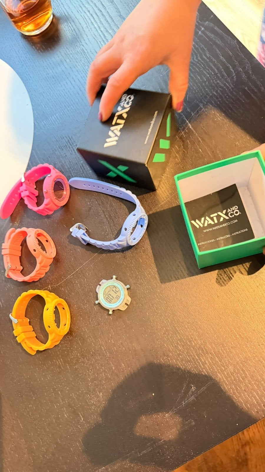 WATX and CO Horloge met verwisselbare bandjes, Ophalen, Zo goed als nieuw, Meerkleurig, Jongen of Meisje