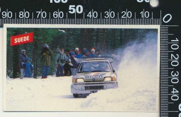 Sticker: Peugeot - Rally (9), Ophalen of Verzenden, Zo goed als nieuw, Auto of Motor