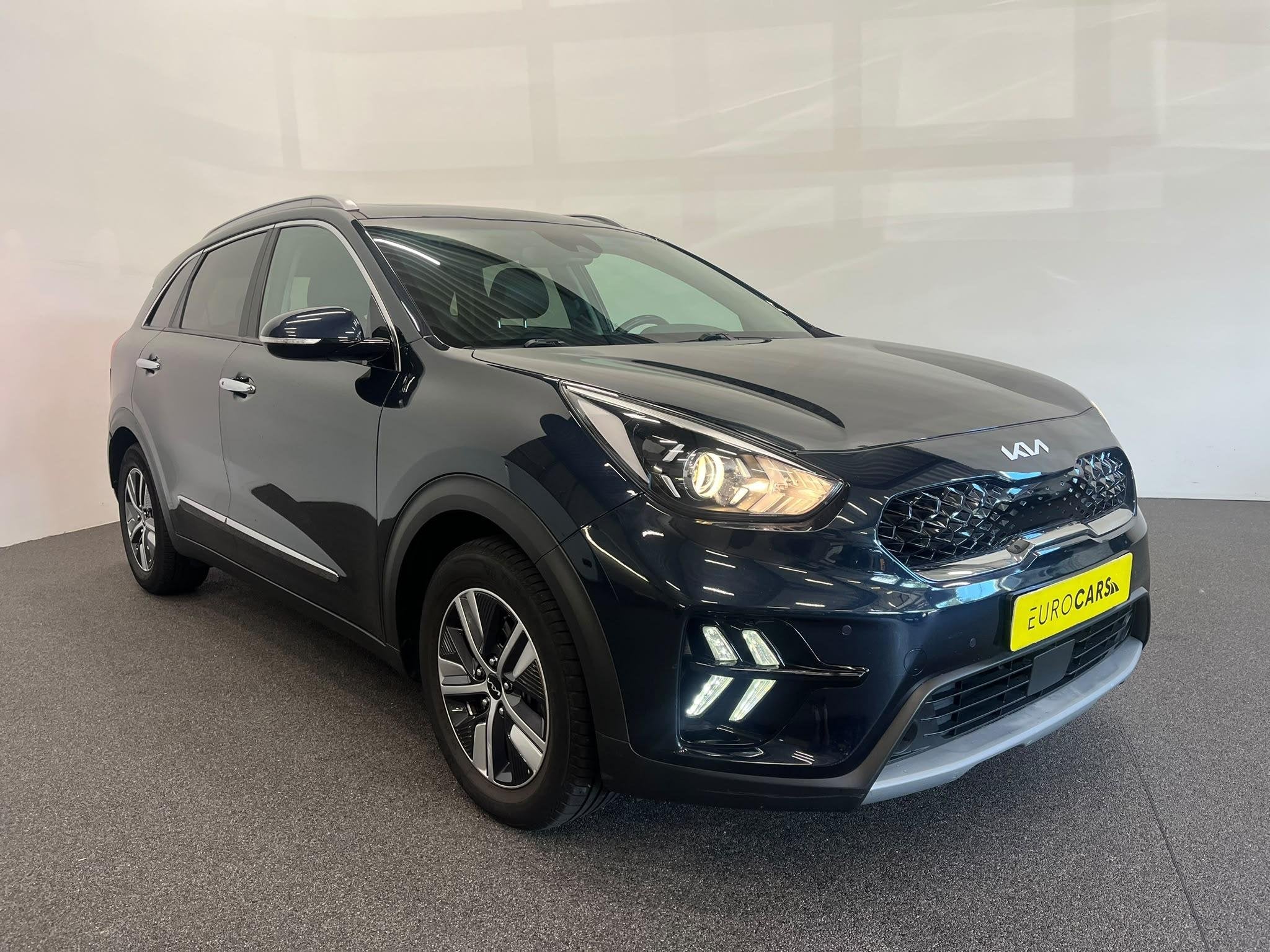 Kia Niro 1.6 GDi PHEV Pulse Schuifdak Navigatie Apple Carpla, Auto's, Kia, Stof, Gebruikt, Euro 6, Blauw