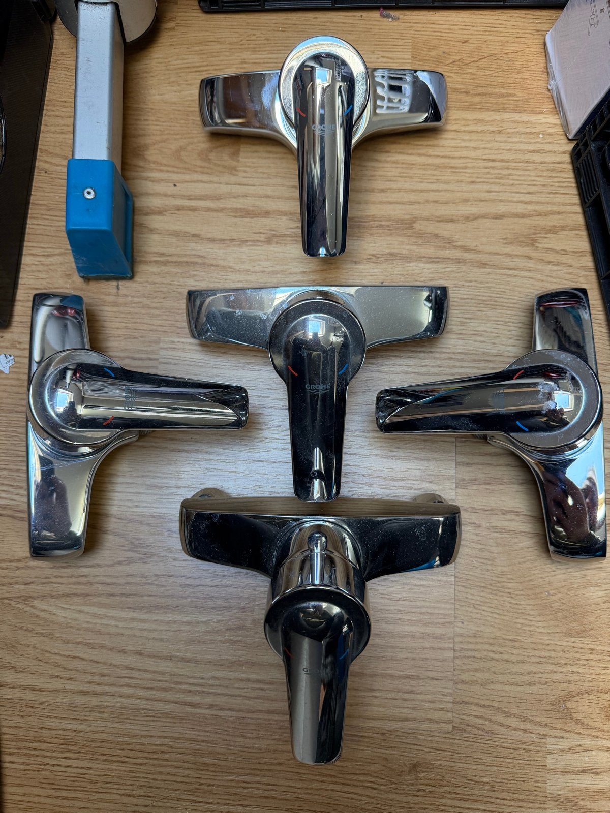 6x Grohe Douche Mengkraan - Gebruikt, Ophalen, Gebruikt, Chroom, Douche