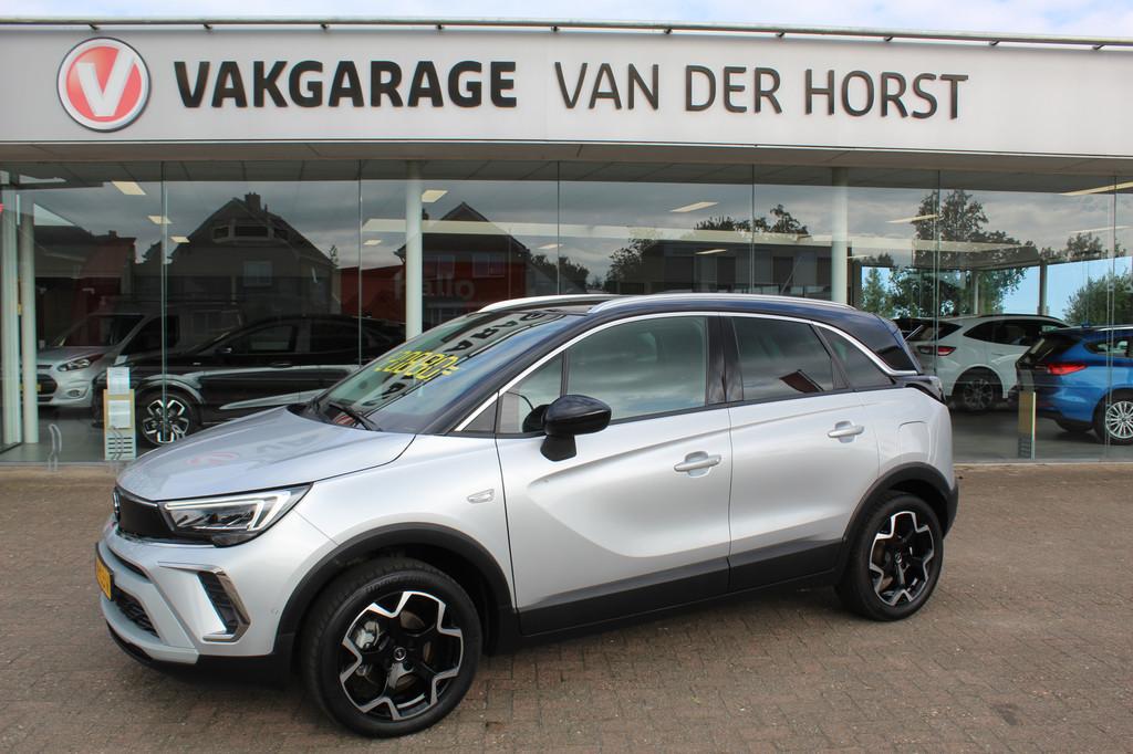 Opel Crossland 1.2-110pk Turbo 'Elegance'. Mooie en luxe hoo, 12 maanden, Gebruikt, Zwart, 1199 cc