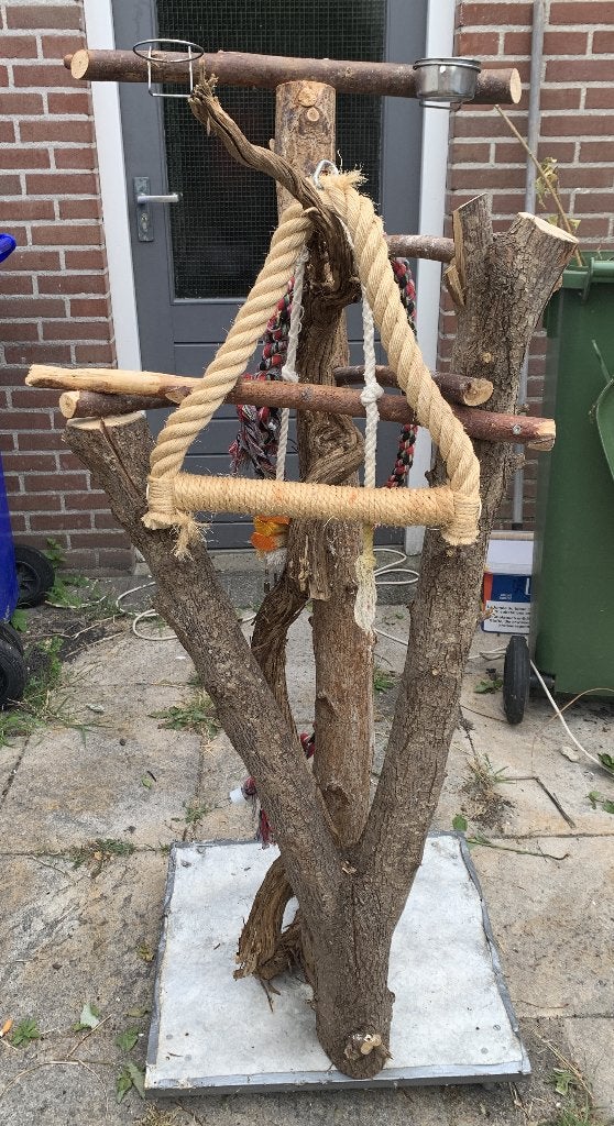 Zelfgemaakte zitboom vogels verrijdbaar, Ophalen, Gebruikt, Overige typen