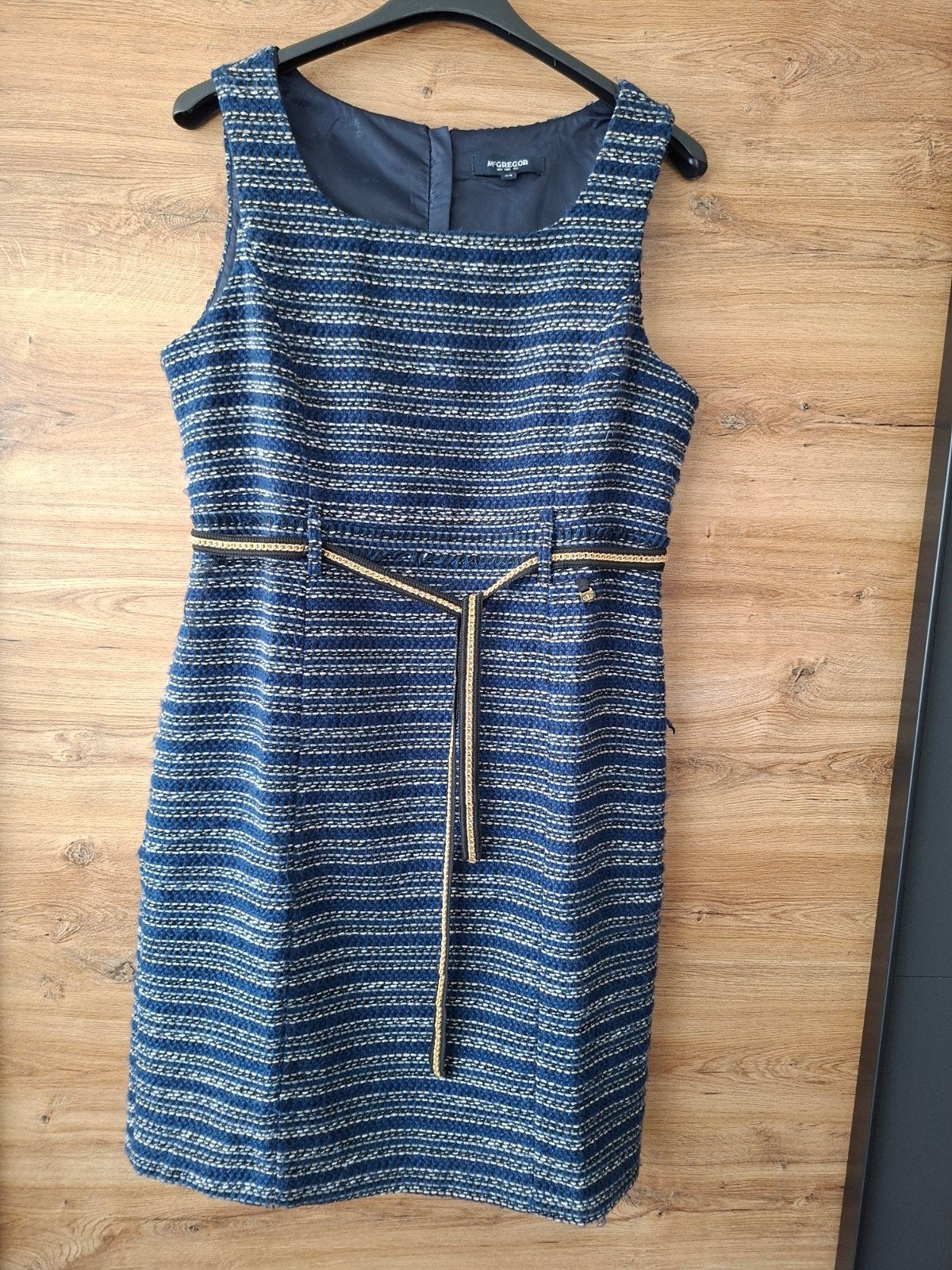 McGregor mouwloze blauwe jurk maat 44, Kleding | Dames, Ophalen of Verzenden, Zo goed als nieuw, Maat 42/44 (L), Blauw