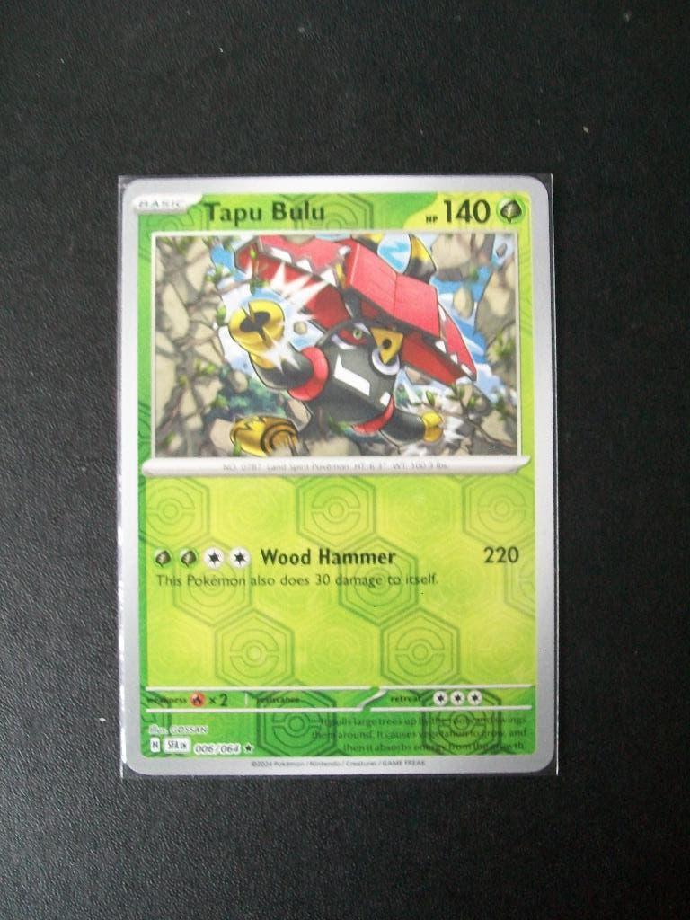 1993: Nieuwe Pokemon Kaart holofoil TAPU BULU HP 140 006/064, Verzenden, Nieuw, Losse kaart, Foil