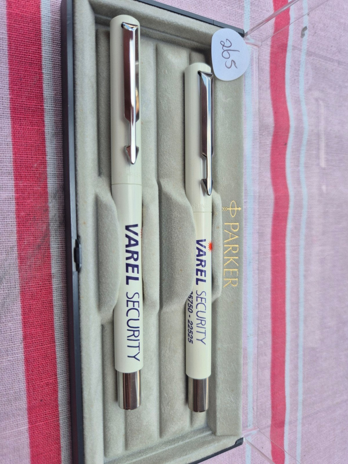 Parker Pennenset Varel Security, Pennenset, Parker, Ophalen of Verzenden, Met reclame