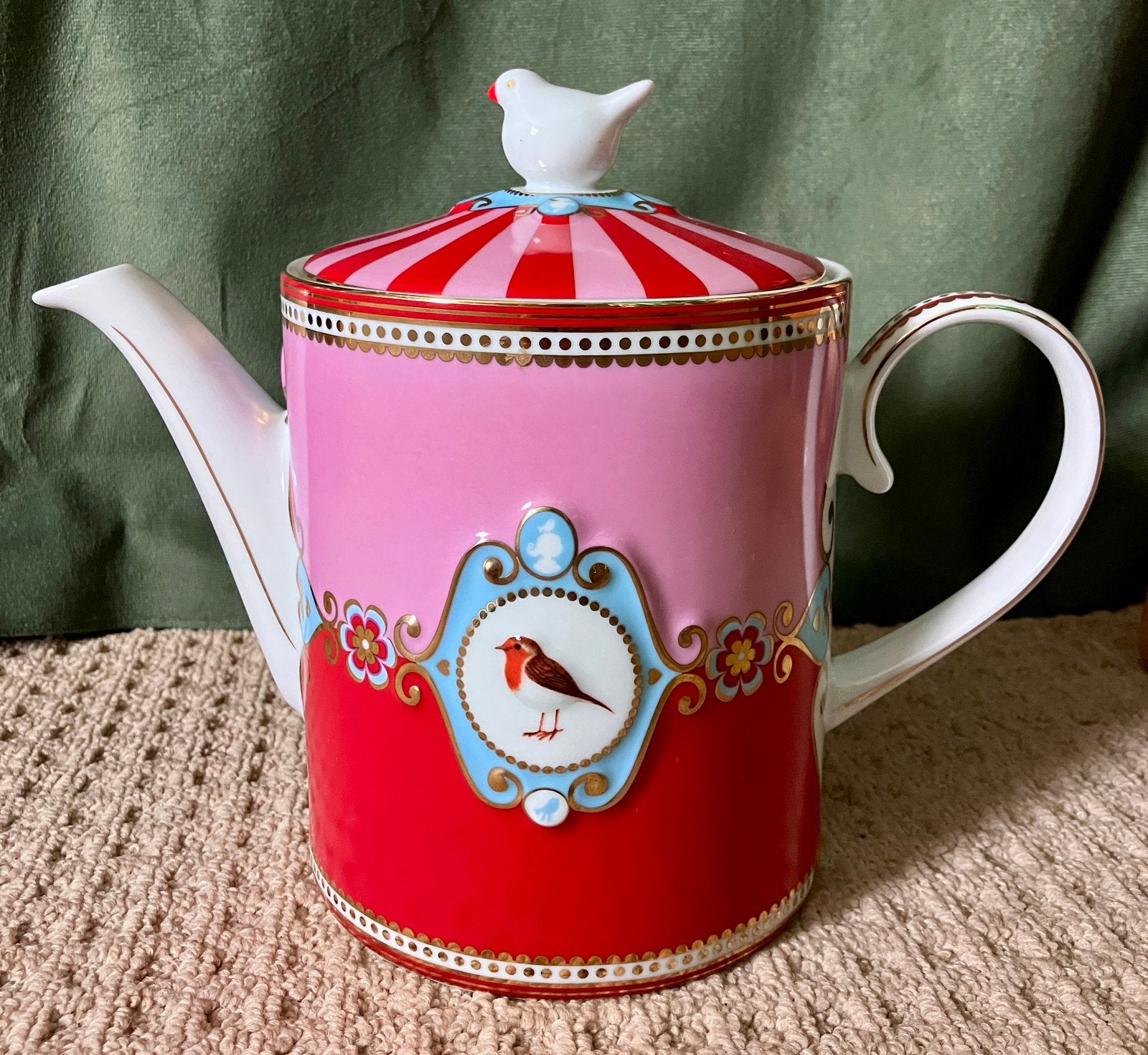 Pip Studio. Pip Studio theepot. Pip Studio Love Birds., Pip Studio, Ophalen of Verzenden, Zo goed als nieuw, Theepot