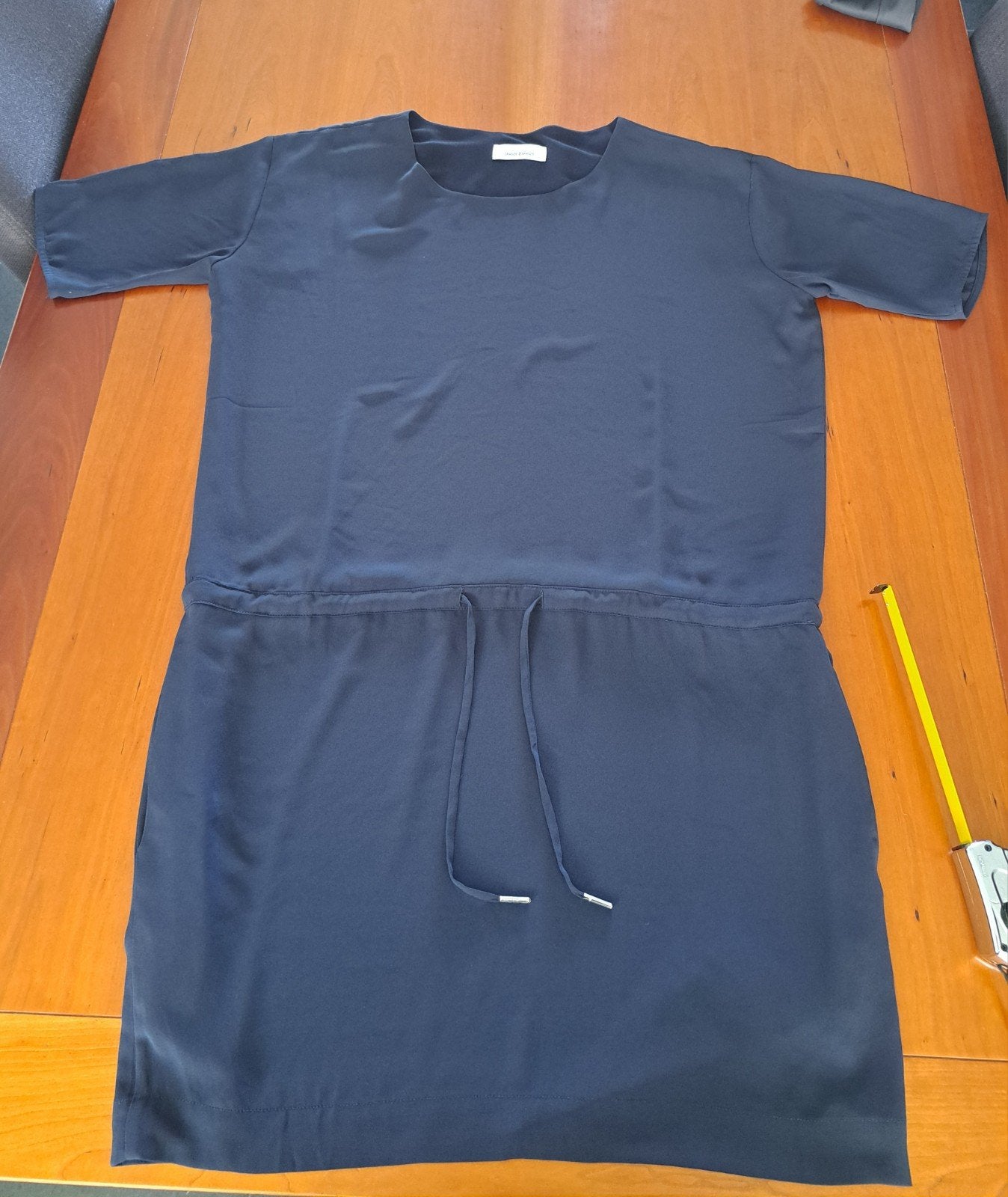 jurk Samsoe & Samsoe donkerblauw 42, Kleding | Dames, Blauw, Maat 42/44 (L), Ophalen of Verzenden, Zo goed als nieuw