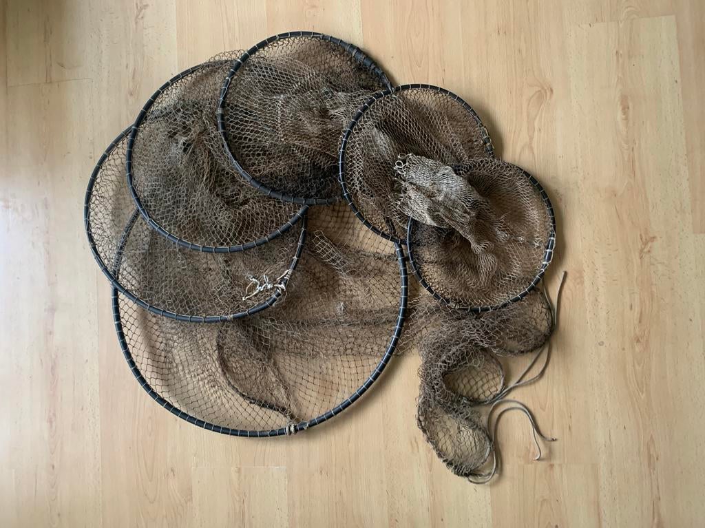 Oude fuik palingfuik voor decoratie., Ophalen, Gebruikt, Net of Fuik