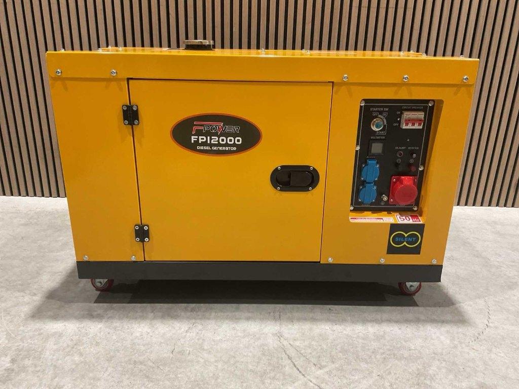 Fpower FP12000 diesel aggregaat/stroomgenerator‼️, Ophalen, Elektrisch startend, Dieselolie, Nieuw