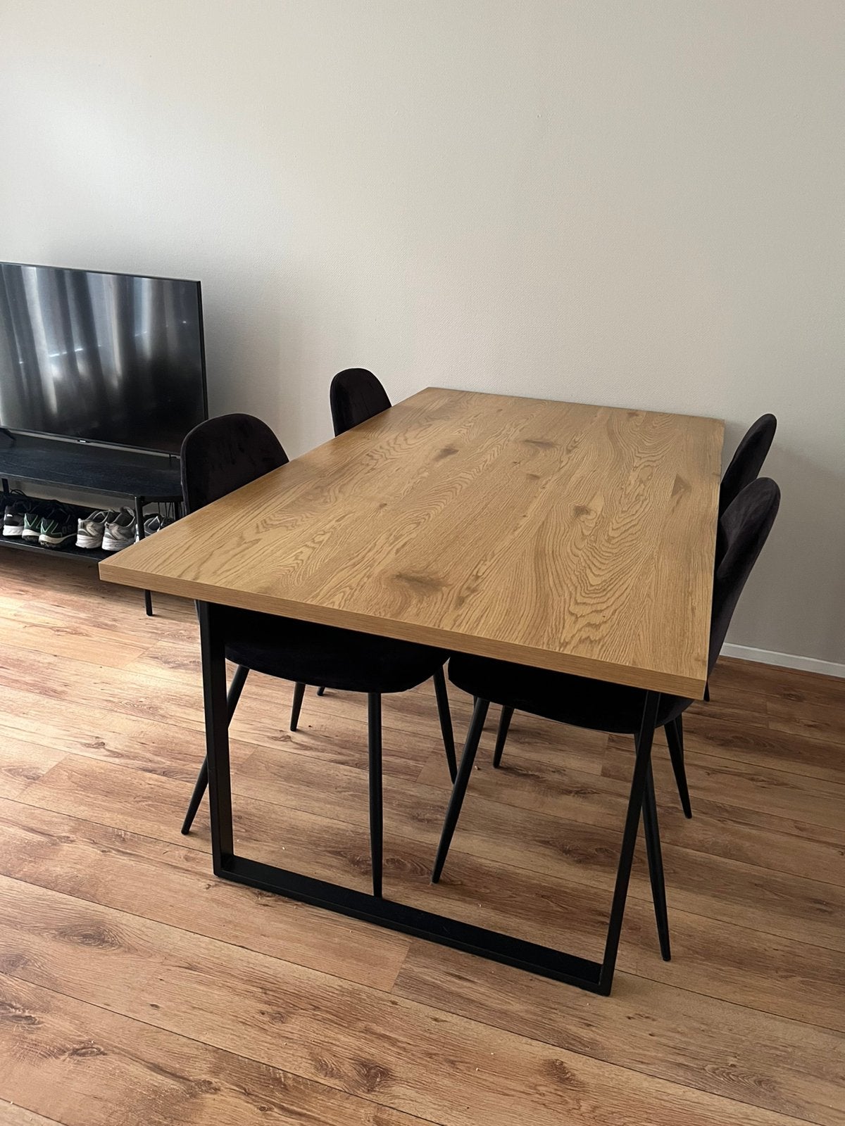Eettafel, Huis en Inrichting, Tafels | Eettafels, Ophalen, Eikenhout, 50 tot 100 cm, Zo goed als nieuw