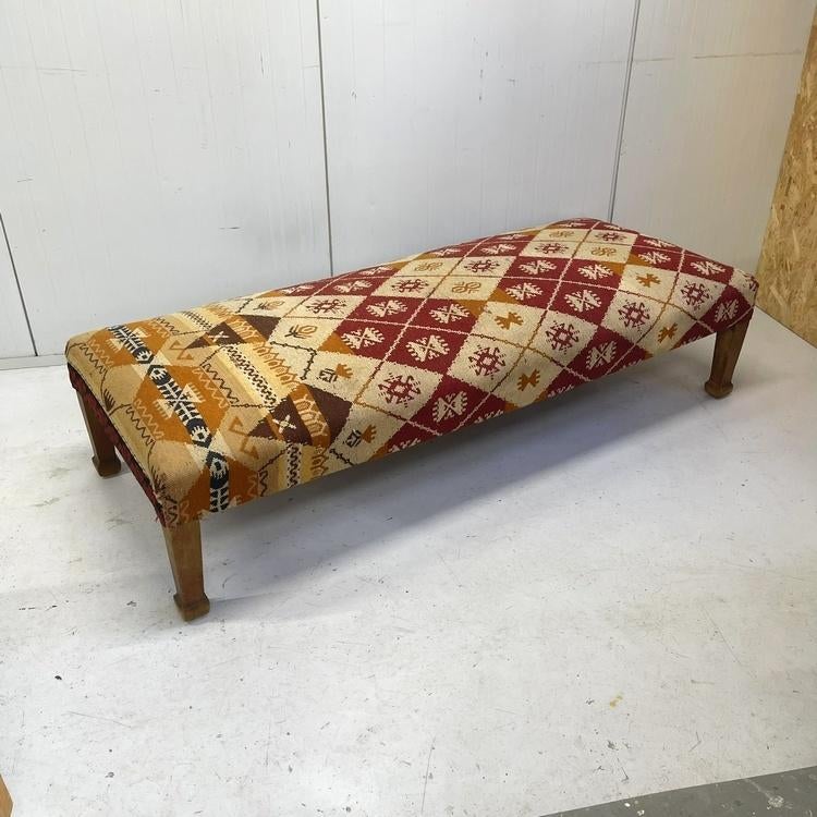Ottomaanse turkse antieke sofa bank kelim daybed hout stof, Ophalen, Gebruikt, Onbekend, Bohemian