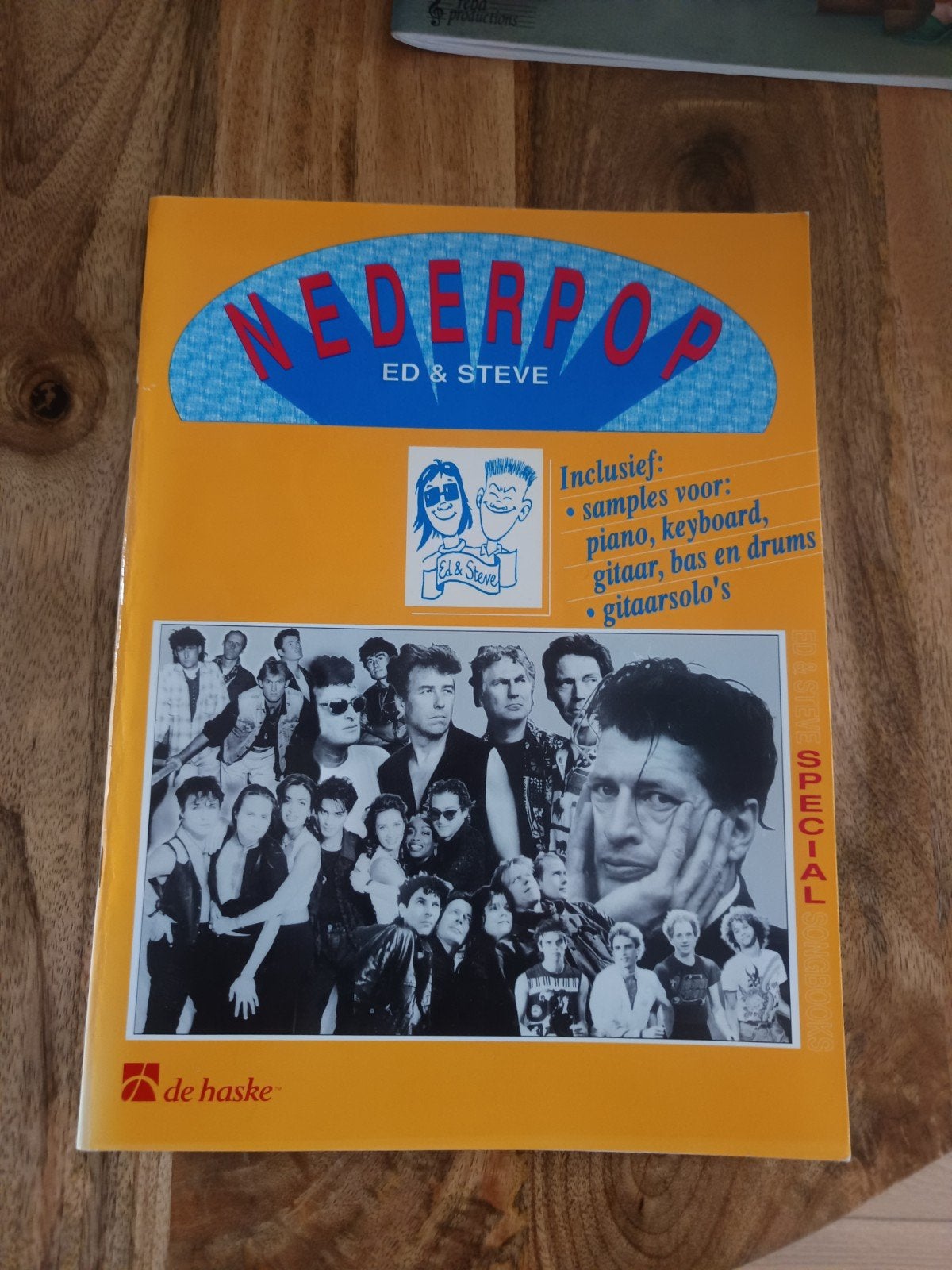 Nederpop Ed & Steve - Muziekboek met gitaarsolo's en samples, Gebruikt, Ophalen of Verzenden, Populair, Gitaar