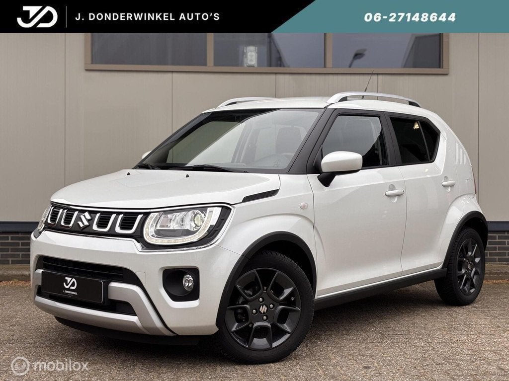 Suzuki Ignis 1.2 Smart Hybrid AUTOMAAT Camera Airco RIJKLAAR, 83 pk, Stof, Gebruikt, Zwart