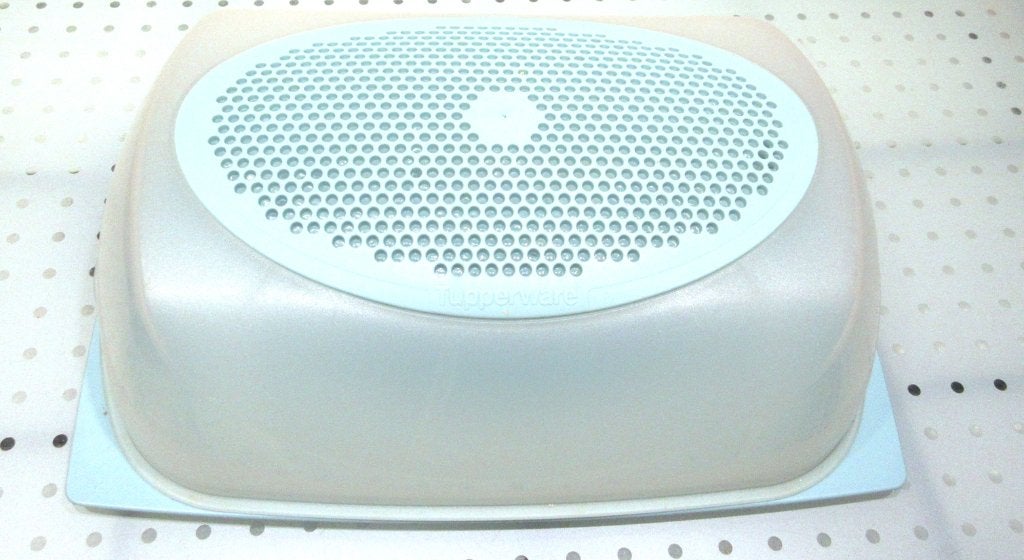 Tupperware kaasdoos retro vintage Cheesmart uit 2004, Ophalen of Verzenden, Zo goed als nieuw, Blauw, Bewaardoos
