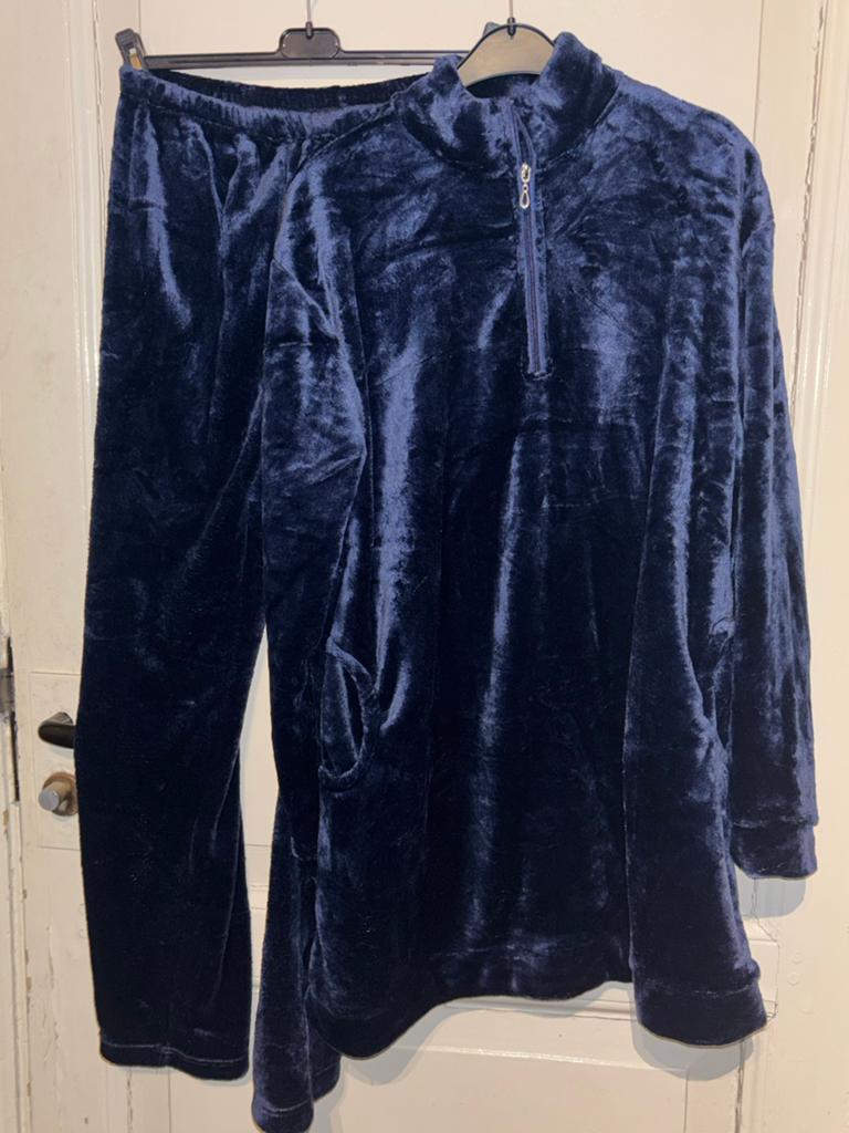 Benyson Velours Huispak - Comfortabel en Stijlvol, Ophalen of Verzenden, Nieuw, Maat 46/48 (XL) of groter, Blauw