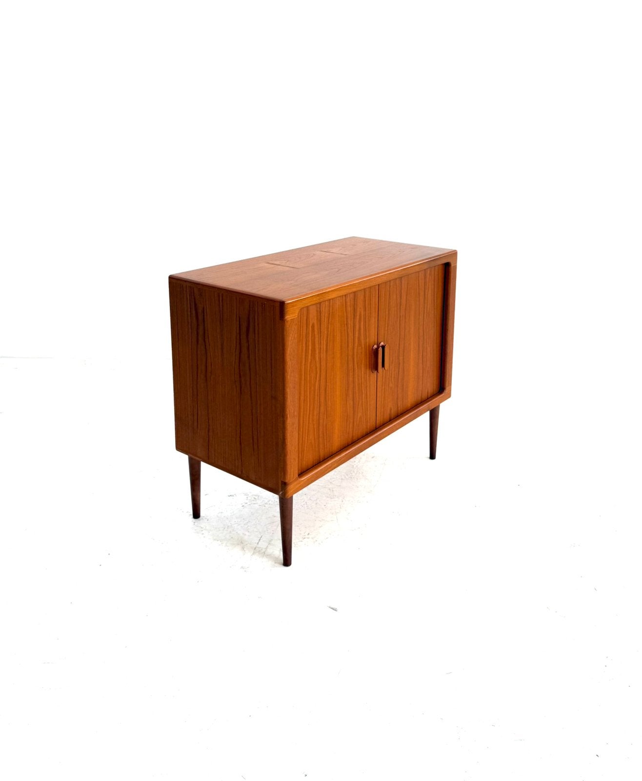 Vintage teakhouten sideboard, CFC Silkeborg ‘80, Met deur(en), 100 tot 150 cm, Vintage retro buisframe design rotan webbing papercord deens