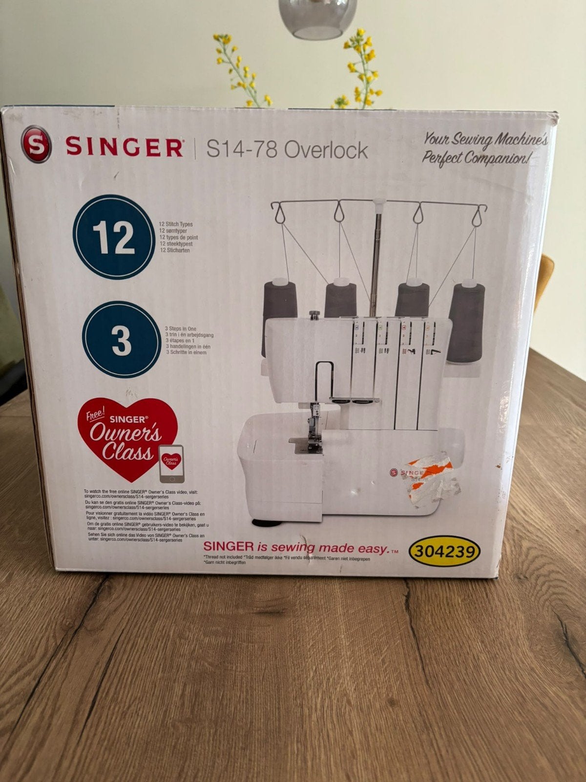 Singer S14-78 Overlockmachine - Zo goed als nieuw, Hobby en Vrije tijd, Ophalen of Verzenden, Nieuw, Lockmachine, Singer