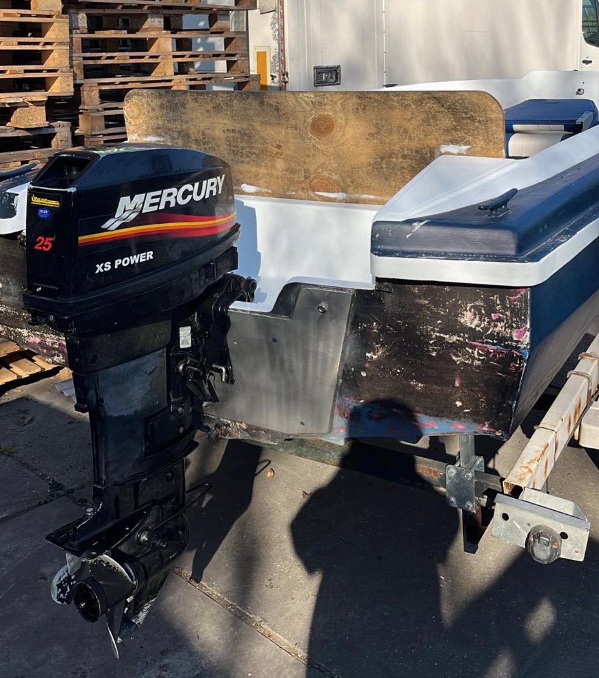 Mercury 25pk 2 takt, Watersport en Boten, Bootonderdelen, Ophalen, Zo goed als nieuw, Motor en Techniek, Motorboot