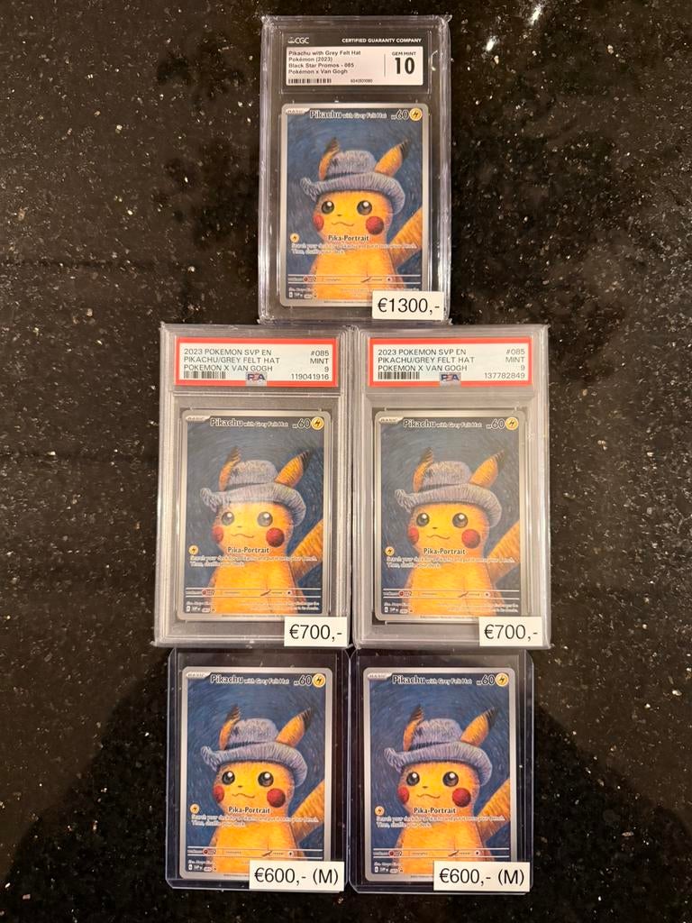 Pokemon Pikachu - Van Gogh PSA 9 CGC 10, Ophalen, Nieuw