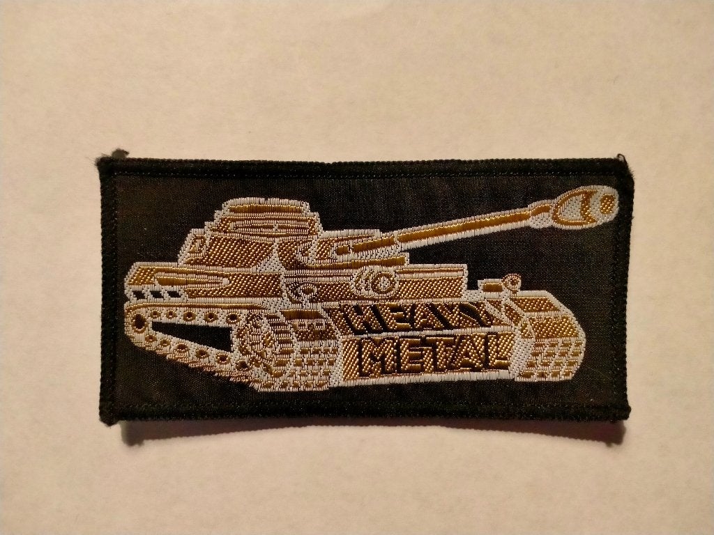 Tank Heavy metal vintage muziek kleding embleem patch RARE, Verzenden, Nieuw, Kleding