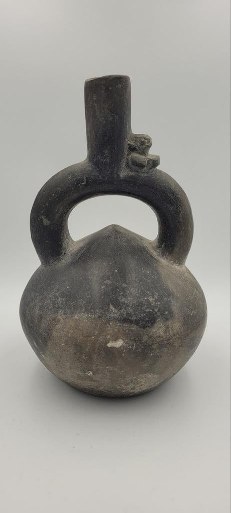 Precolumbiaanse Chimu Beugel Kruik - Zeldzaam Artefact, Antiek en Kunst, Kunst | Niet-Westerse kunst, Ophalen of Verzenden