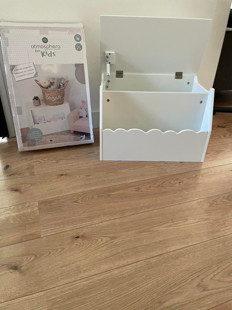 Witte Opbergkist voor Kinderkamer - Atmosphera for Kids, Ophalen, Zo goed als nieuw, Overige typen