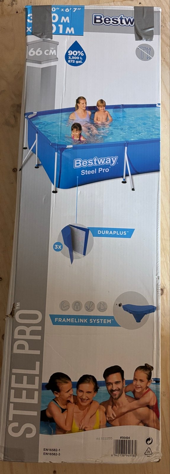 Bestway Steel Pro opzetzwembad 2x3 meter, Ophalen, Gebruikt, Opzetzwembad, 200 tot 400 cm