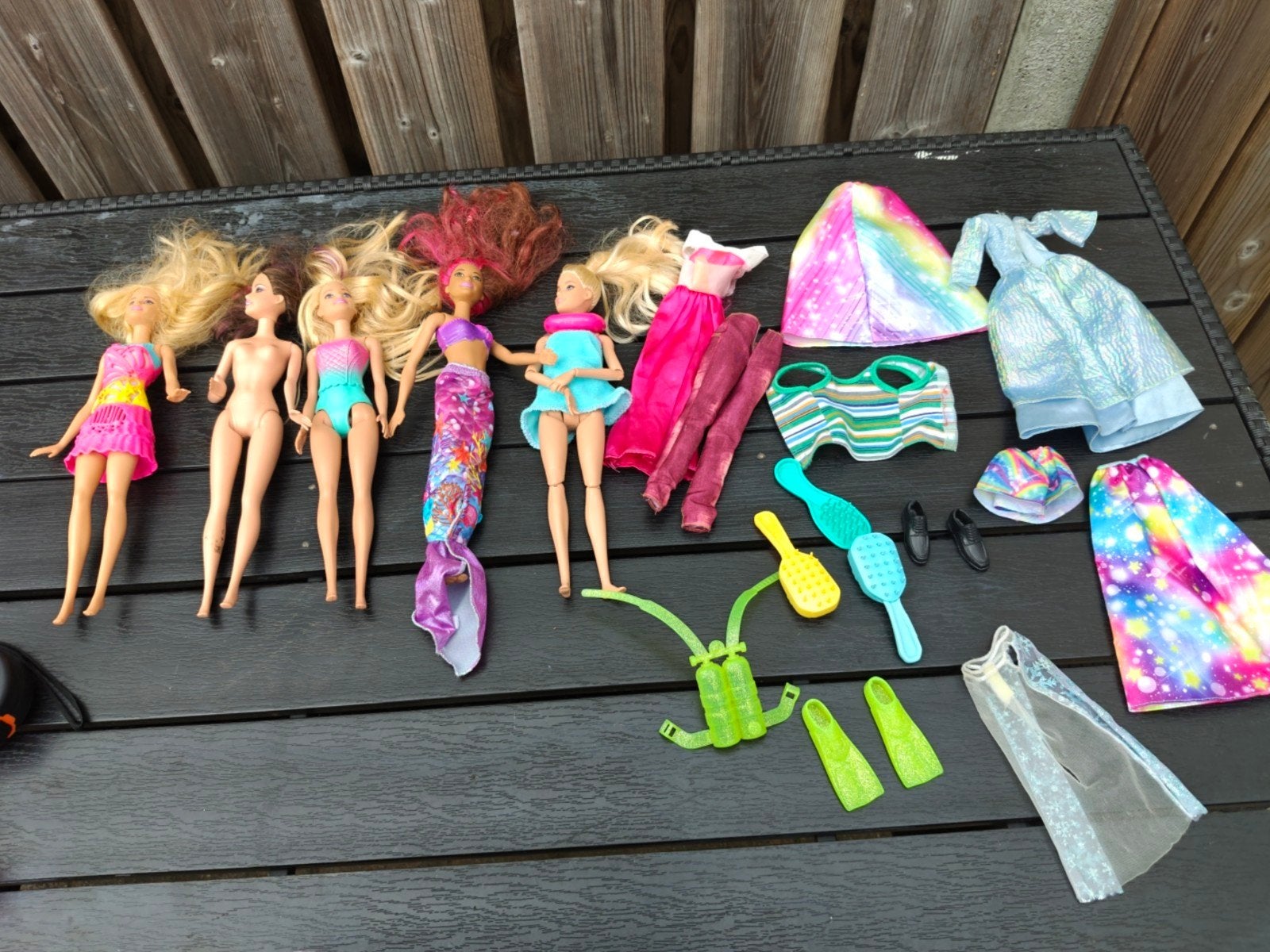 Barbie poppen en accessoires set, Ophalen of Verzenden, Gebruikt, Barbie