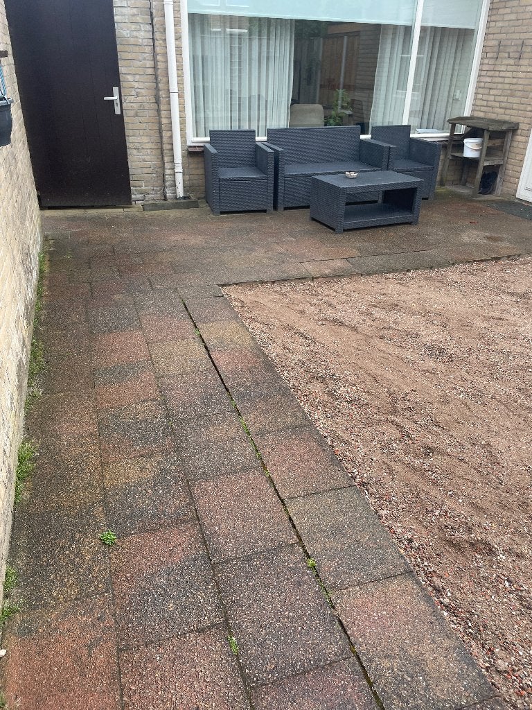 Stenen terras, Ophalen, Gebruikt, Beton, Klinkers