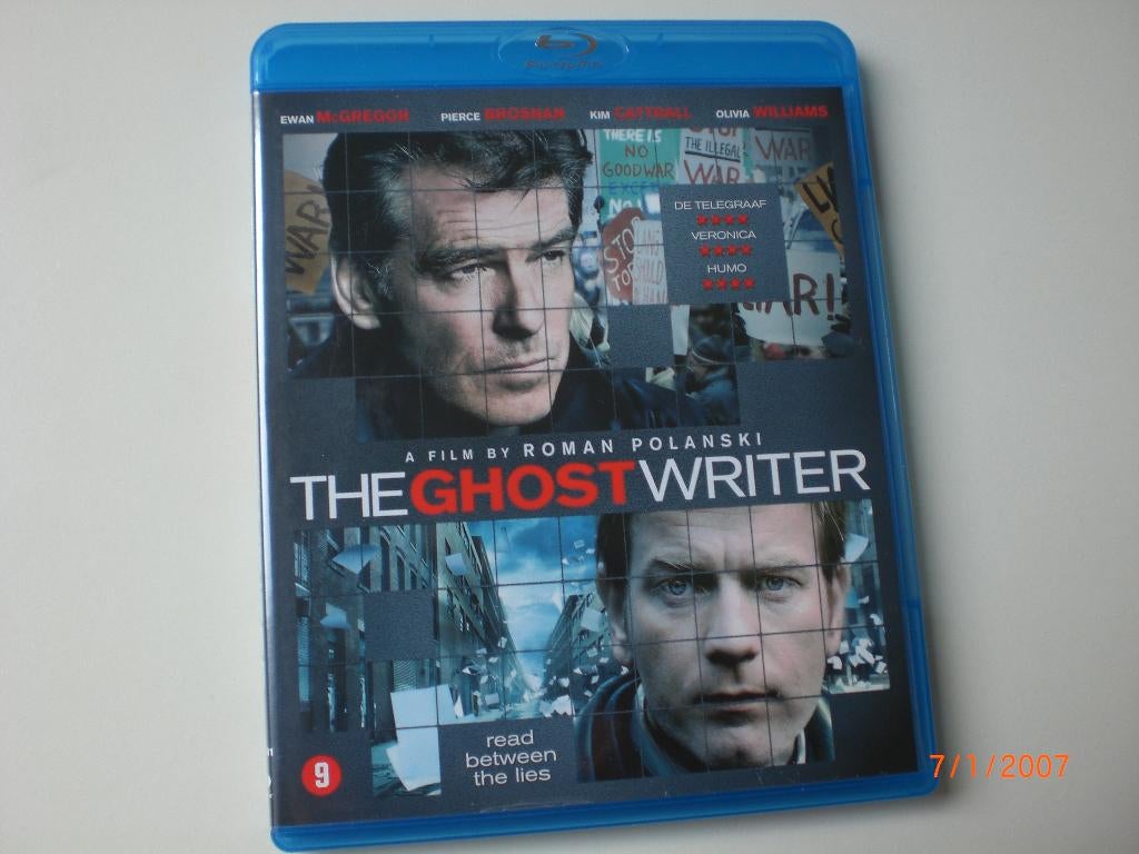 blu ray The Ghost Writer Ewan McGregor Pierce Brosnan Olivia, Ophalen of Verzenden, Zo goed als nieuw, Thrillers en Misdaad