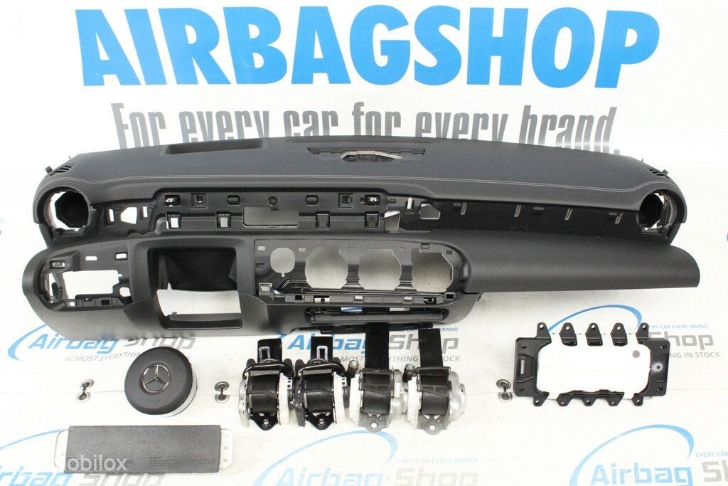 Airbag set Dashboard zwart HUD Mercedes A klasse W177, Gebruikt, Ophalen of Verzenden