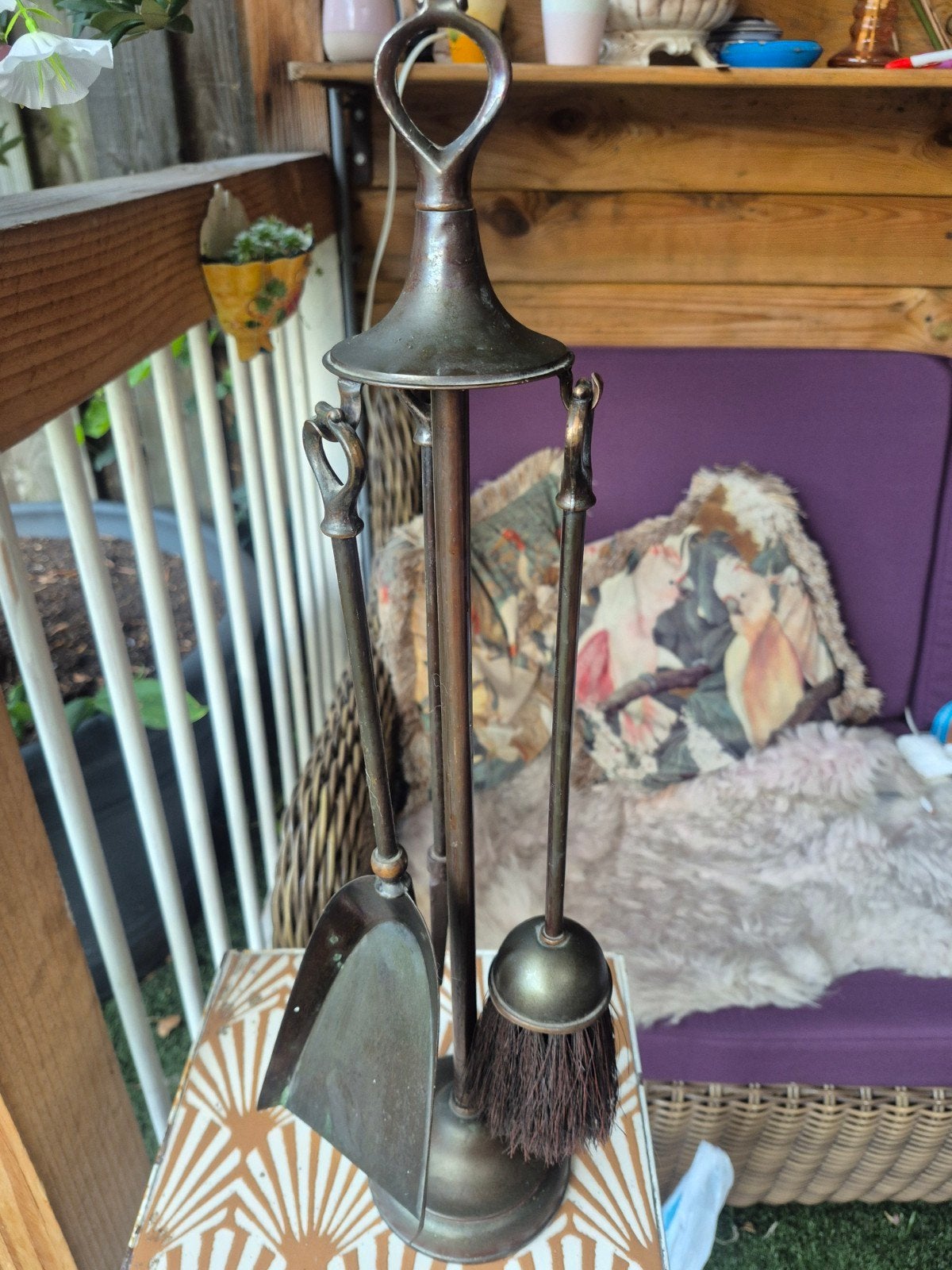 Ouderwets Kachelstel - Antieke Haardset, Ophalen of Verzenden, Gebruikt, Vrijstaande haard, Overige soorten