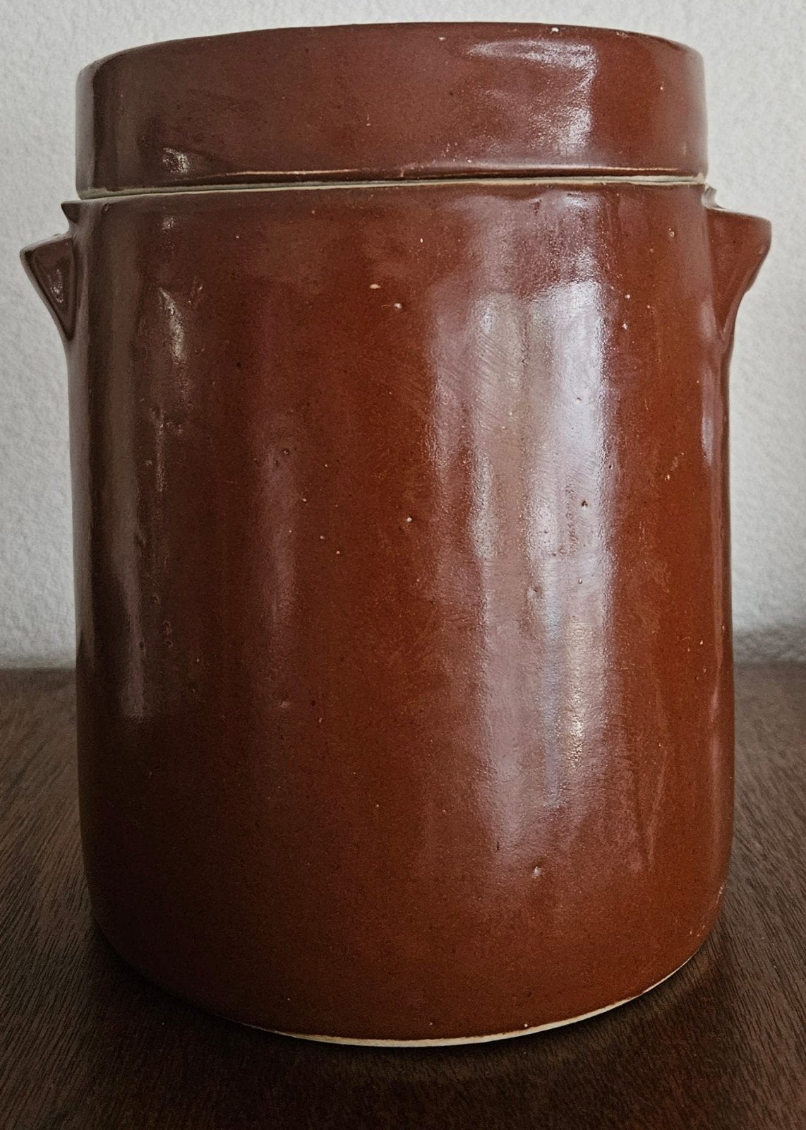 Vintage Grespot met deksel, Ophalen of Verzenden