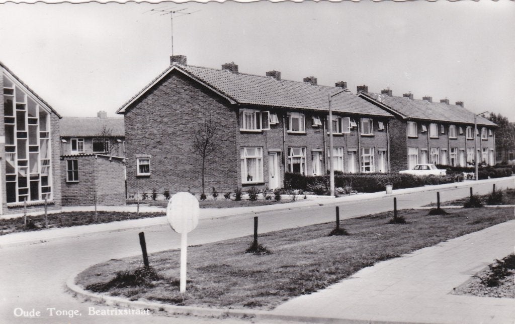 18530 Oude Tonge Beatrixstraat fotokaart 1964, Verzenden, 1960 tot 1980, Ongelopen, Zuid-Holland