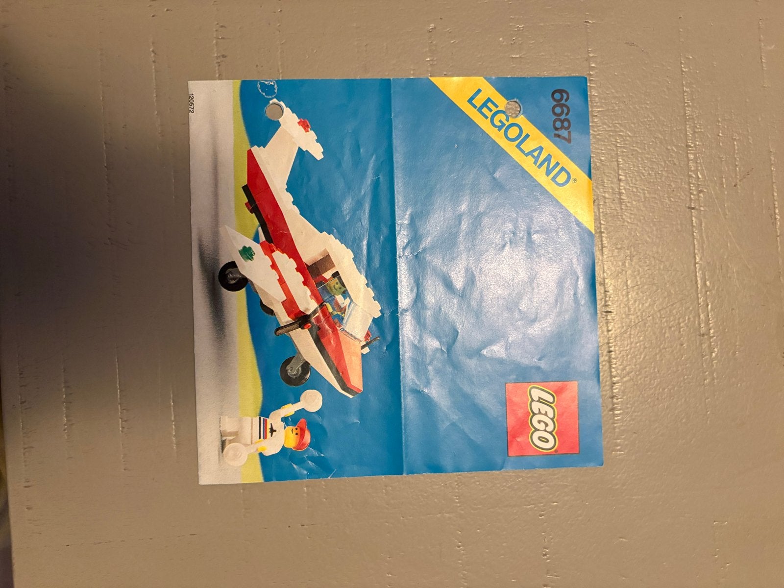 LEGO Legoland Vliegtuig 6687 met instructieboekje, Ophalen of Verzenden, Gebruikt