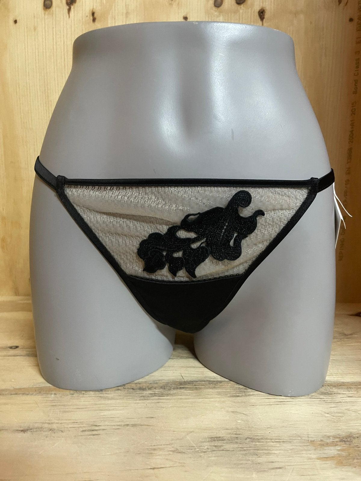 Mimi holliday  string maat s model toffee tatoo, Verzenden, Beige, String