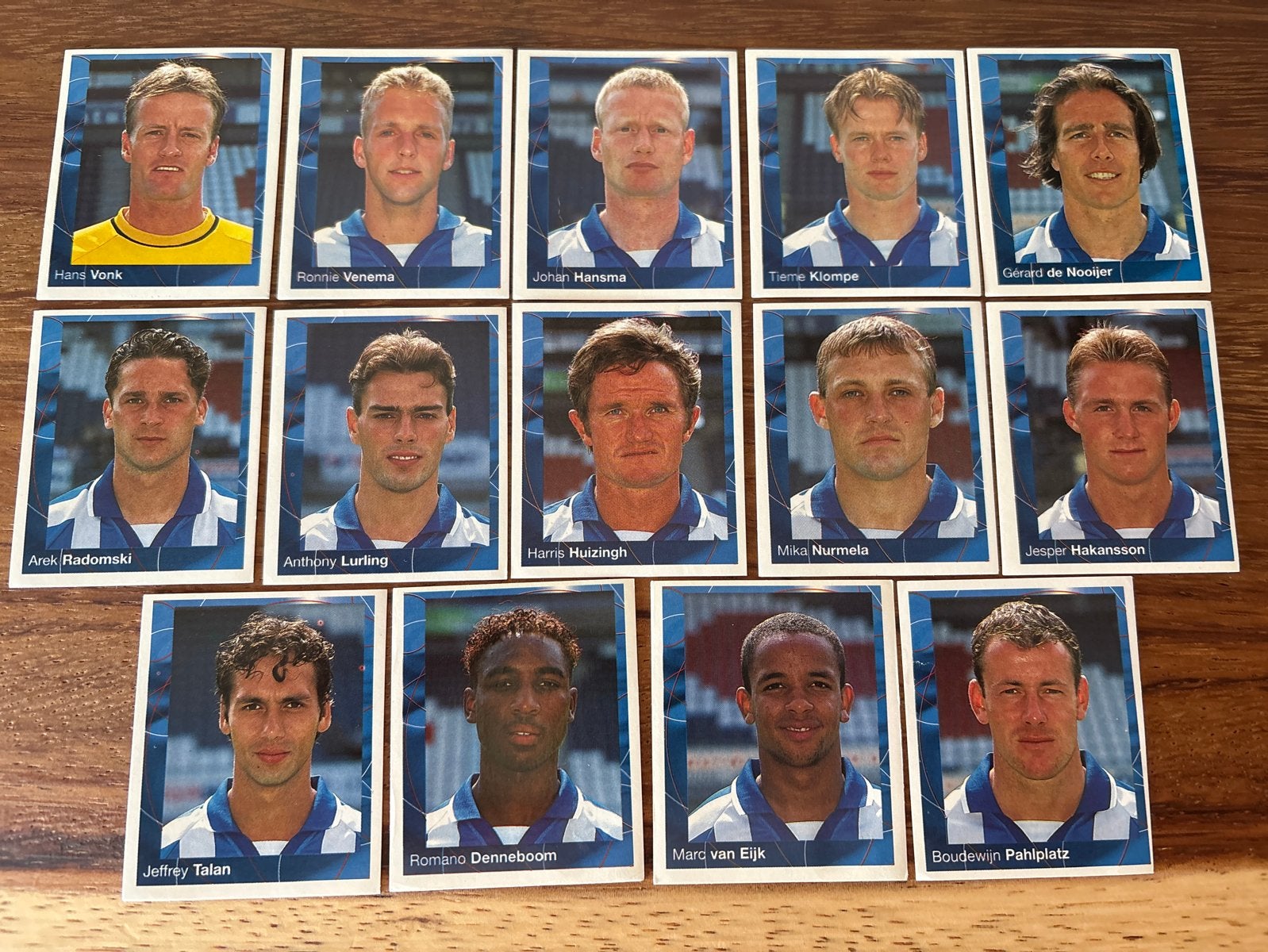 Panini Voetbalplaatjes SC Heerenveen V2000 14 stuks, Ophalen of Verzenden, Zo goed als nieuw, Stickers en Plaatjes