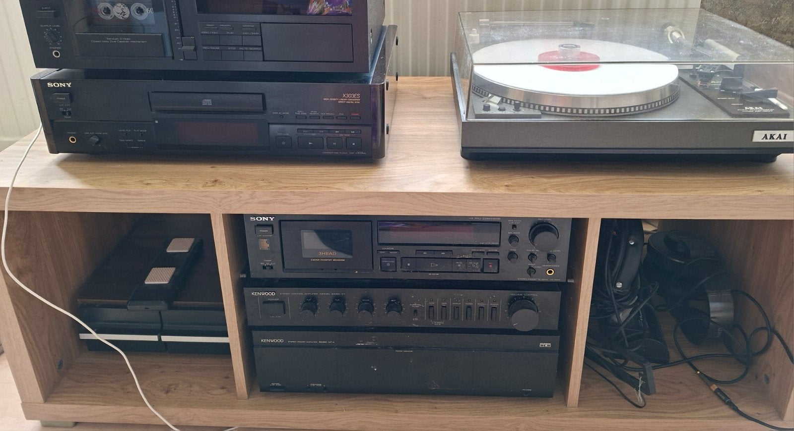 meubelstuk voor een tv en afspeelapparatuur, Ophalen, Gebruikt, 100 tot 150 cm, Minder dan 100 cm