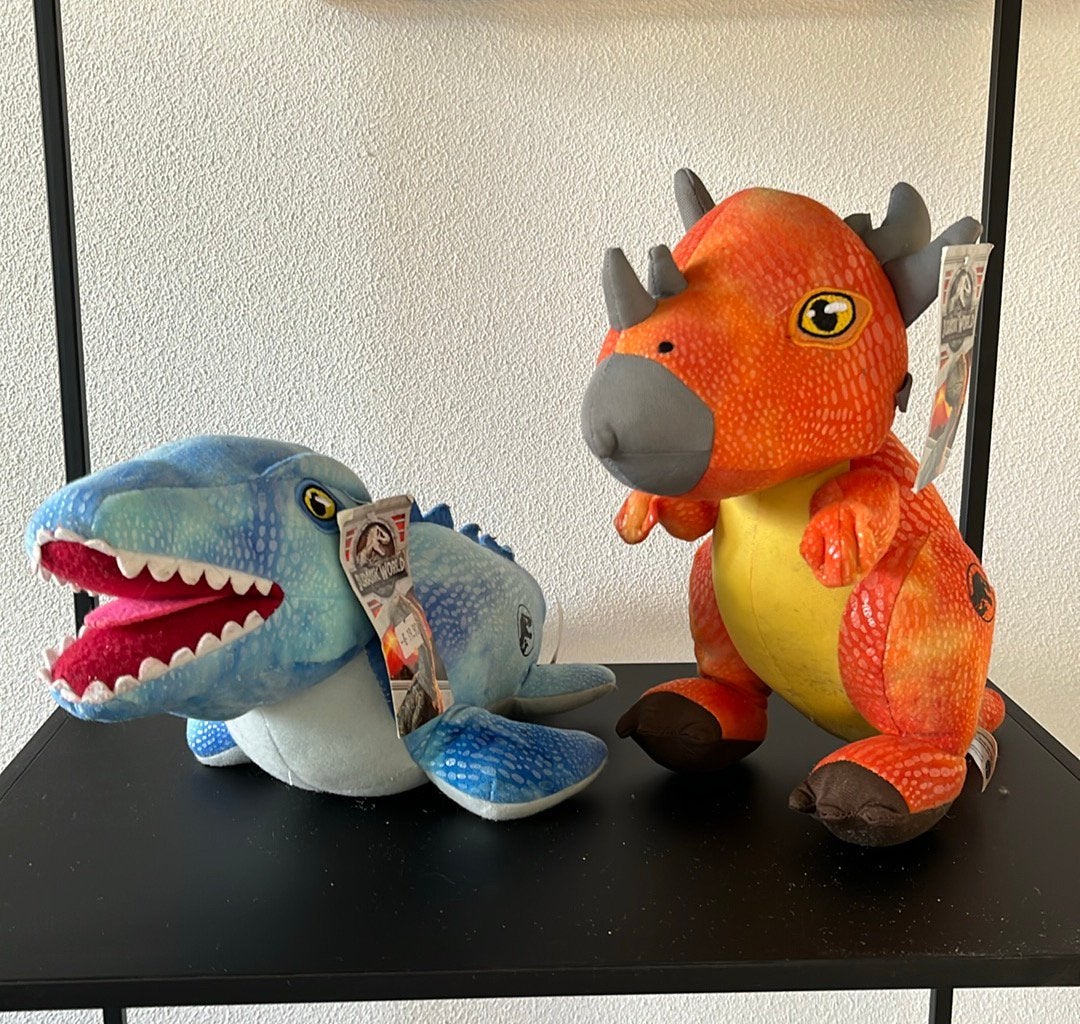 2x knuffel jurassic world, Ophalen of Verzenden