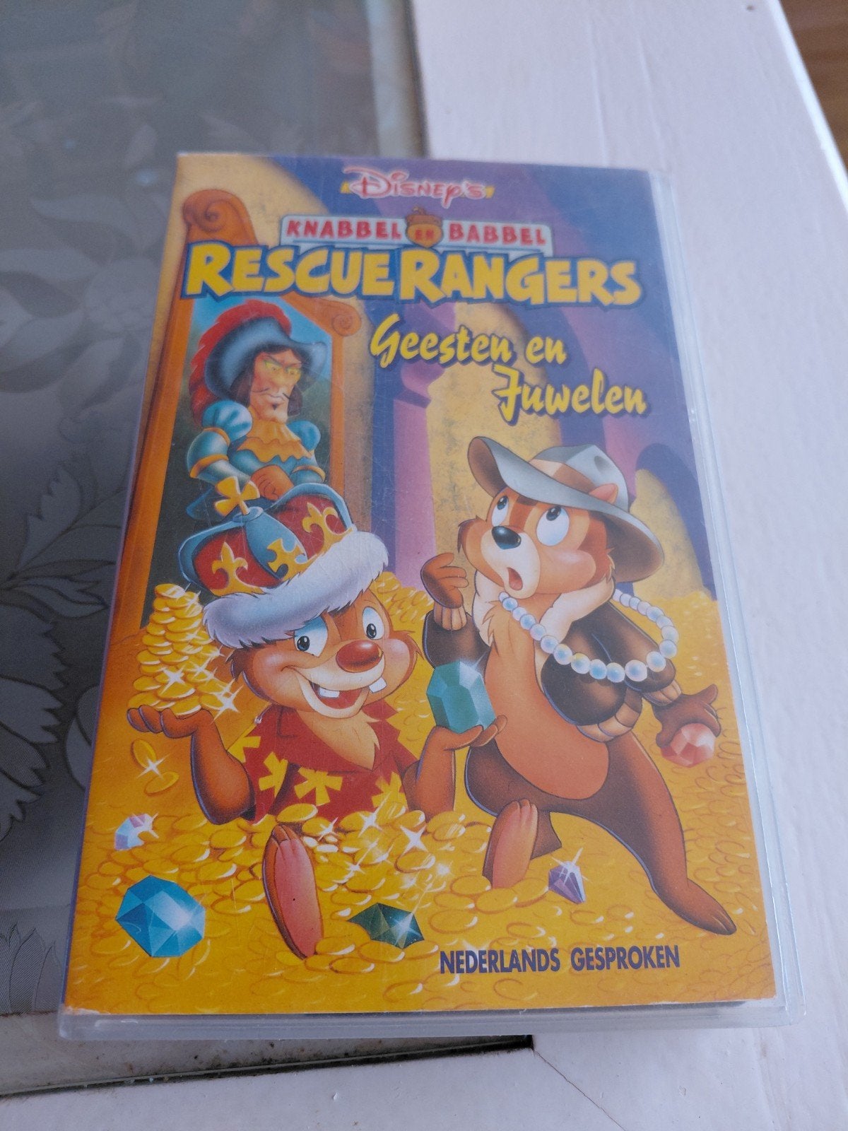 Disney Rescue Rangers Knabbel Babbel - Geesten en Juwelen, Cd's en Dvd's, VHS | Kinderen en Jeugd, Gebruikt, Tekenfilm, Alle leeftijden