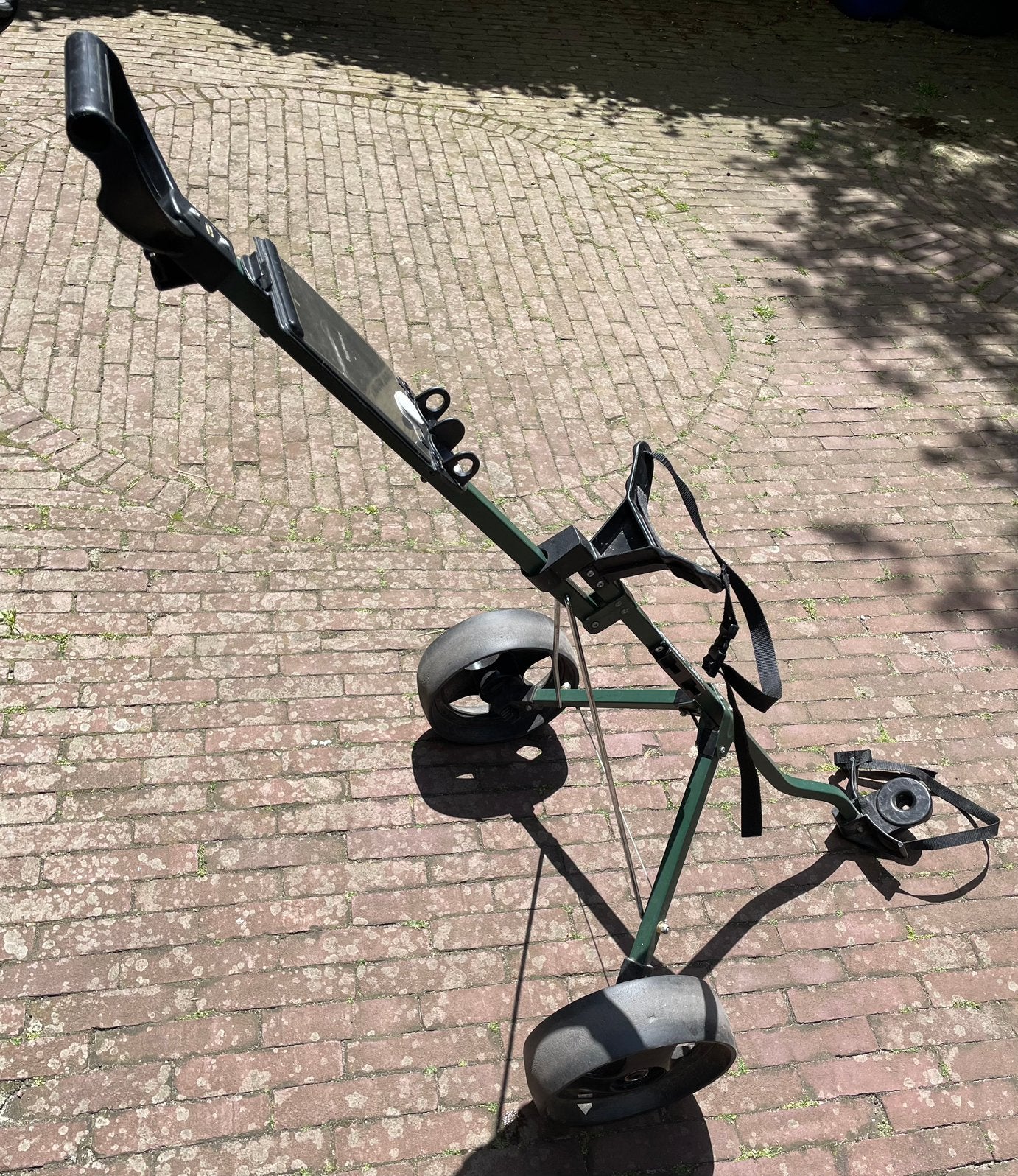 Turfmaster Easy Golfkar Lichtgewicht groen golf trolley, Ophalen of Verzenden, Zo goed als nieuw