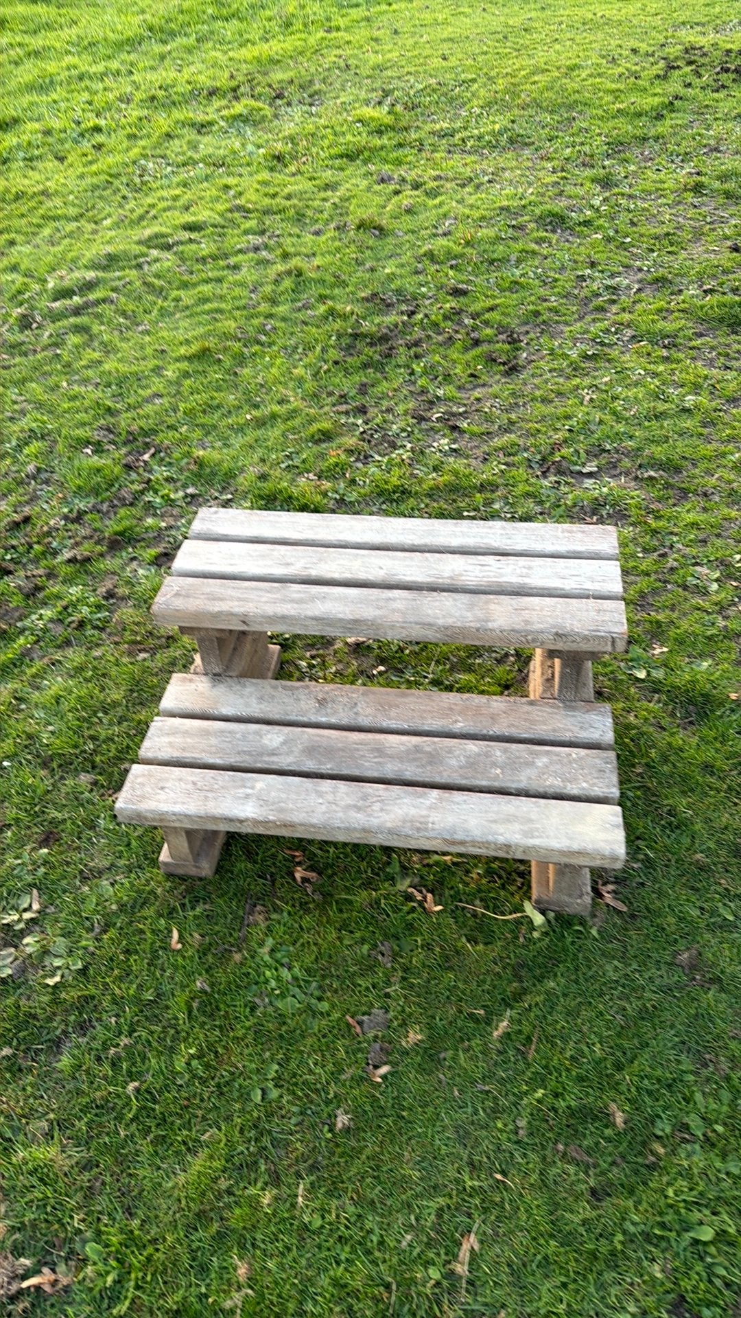 Caravan trapje, Ophalen, Gebruikt, Rechthoekig, Hout