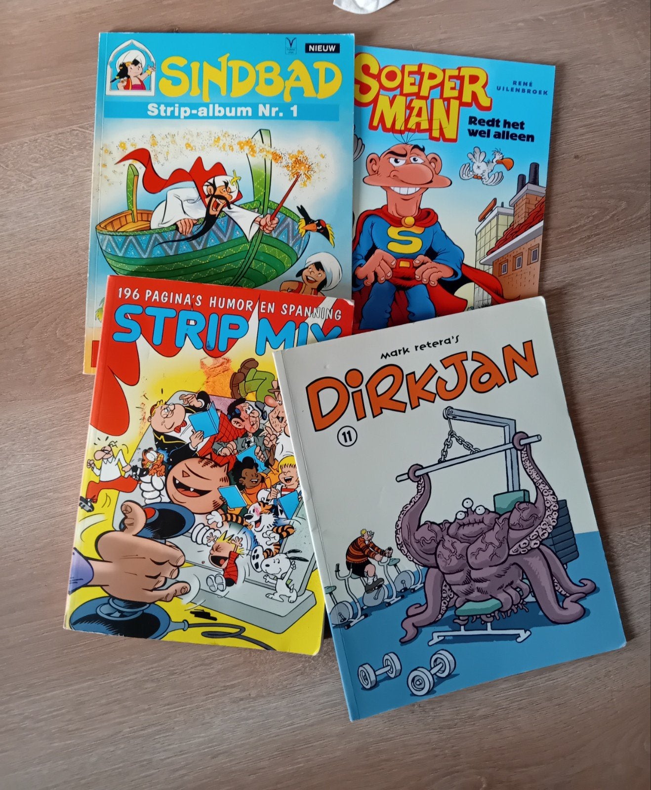 Diverse stripboeken: Sindbad, Soeperman, Strip Mix, DirkJan, Boeken, Ophalen of Verzenden